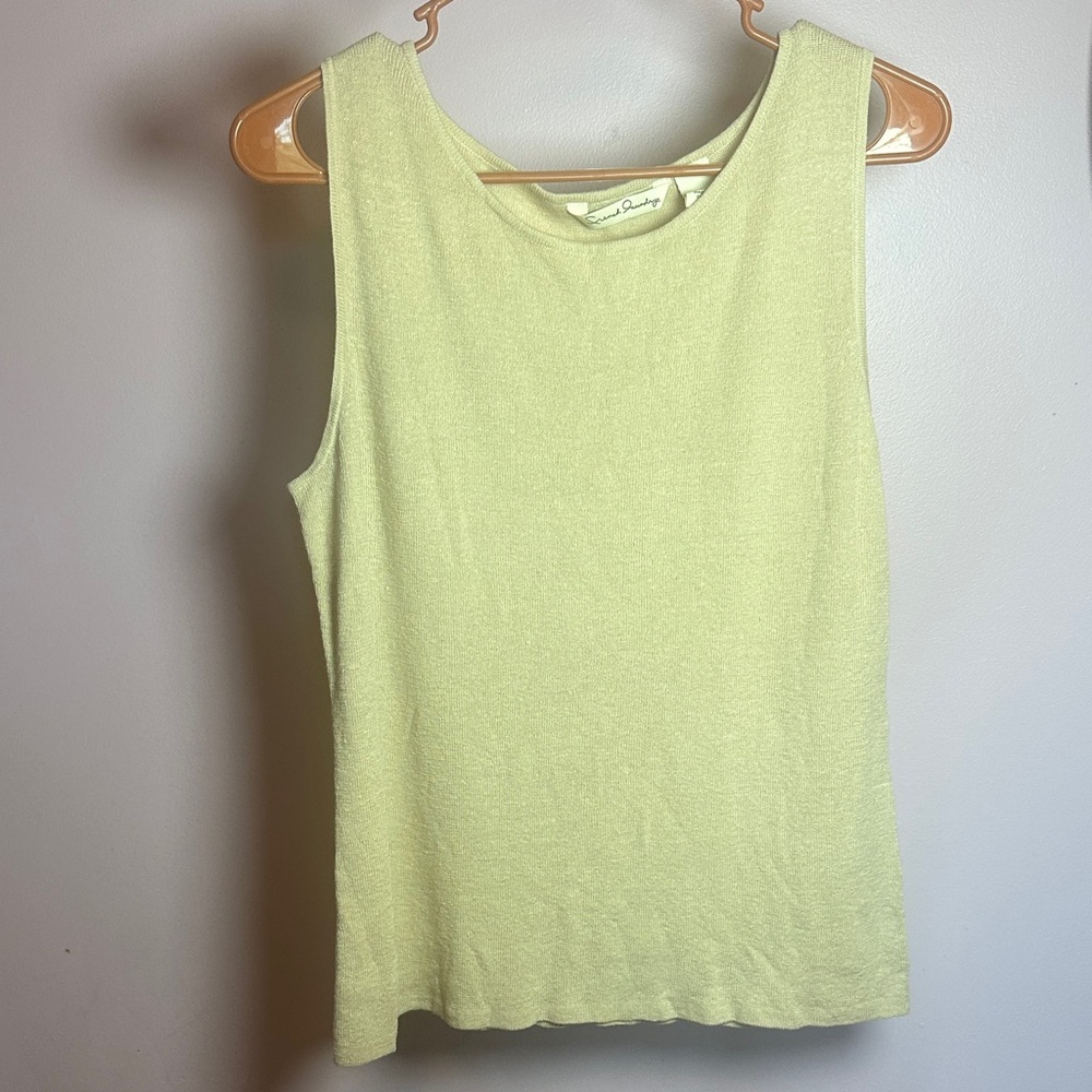 French Laundry tan Tank Top